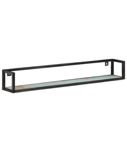 Rafturi de perete, 2 buc., 120 cm, lemn reciclat, cu aspect industrial - WOODBB190