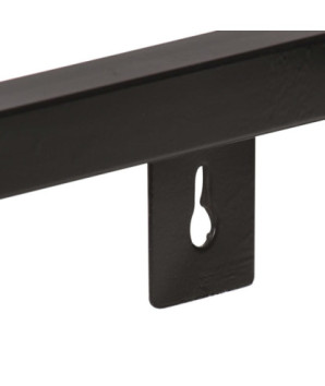 Rafturi de perete, 2 buc., 120 cm, lemn reciclat, cu aspect industrial - WOODBB190
