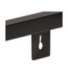 Rafturi de perete, 2 buc., 120 cm, lemn reciclat, cu aspect industrial - WOODBB190