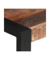 Masă de bucătărie pentru 2 persoane, aspect industrial, din lemn masiv reciclat, pătrată, 70 x 70 x 75 cm Masă de bucătărie pentru 2 persoane, aspect industrial, din lemn masiv reciclat, pătrată, 70 x 70 x 75 cm