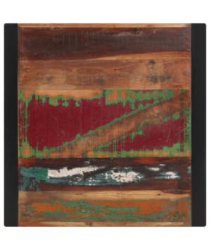 Masă de bucătărie pentru 2 persoane, aspect industrial, din lemn masiv reciclat, pătrată, 70 x 70 x 75 cm