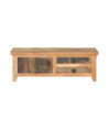 Masă de cafea, 90 x 50 x 31 cm, lemn reciclat, cu aspect vintage - WOODBB192