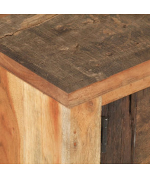 Masă de cafea, 90 x 50 x 31 cm, lemn reciclat, cu aspect vintage - WOODBB192