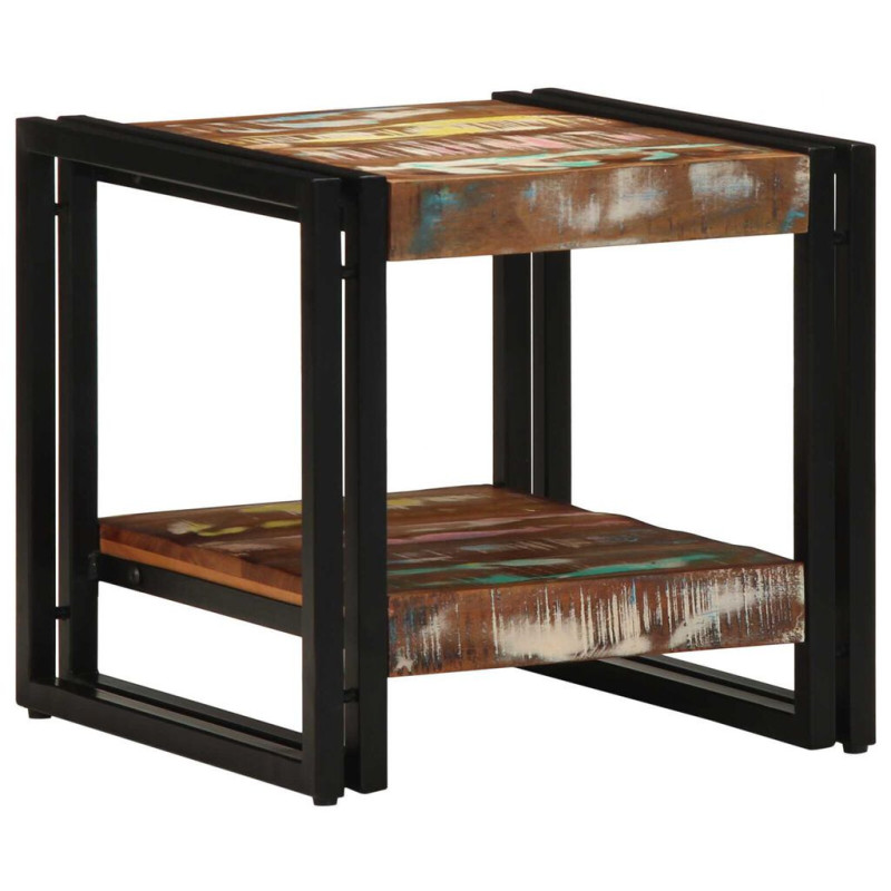 Măsuță cafea rustic, din lemn masiv reciclat, dreptunghiulară, 40x50x38 cm Măsuță cafea rustic, din lemn masiv reciclat, dreptunghiulară, 40x50x38 cm
