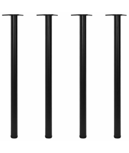Picioare de masă reglabile pe înălțime 4 buc., negru, 1100 m - WOODBB1873