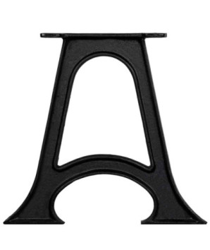 Picioare masă de cafea 2 buc, bază arcuită în formă de A, fontă, cu aspect industrial - WOODBB1879
