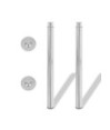 Picioare de masă telescopice, 4 buc., crom, 710 mm-1100 mm - WOODBB1882 Picioare de masă telescopice, 4 buc., crom, 710 mm-1100 mm - WOODBB1882