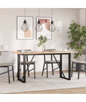 Picioare masă de sufragerie O-Frame 120x60x73 cm Oţel, cu aspect industrial - WOODBB1883