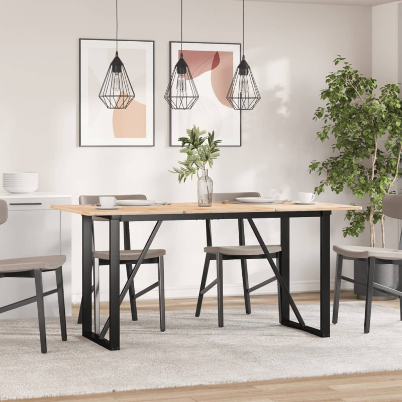 Picioare masă de sufragerie O-Frame 120x60x73 cm Oţel, cu aspect industrial - WOODBB1883