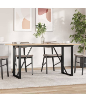 Picioare masă de sufragerie O-Frame 120x60x73 cm Oţel, cu aspect industrial - WOODBB1883