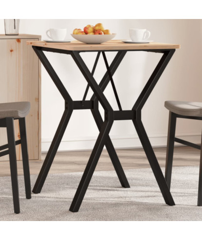 Picioare masă de sufragerie Y-Frame 60x50x73 cm Oţel, cu aspect industrial - WOODBB1884