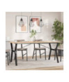 Picioare masă de sufragerie Y-Frame 160x80x73 cm Oţel, cu aspect industrial - WOODBB1885 Picioare masă de sufragerie Y-Frame 160x80x73 cm Oţel, cu aspect industrial - WOODBB1885