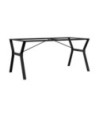 Picioare masă de sufragerie Y-Frame 160x80x73 cm Oţel, cu aspect industrial - WOODBB1885 Picioare masă de sufragerie Y-Frame 160x80x73 cm Oţel, cu aspect industrial - WOODBB1885
