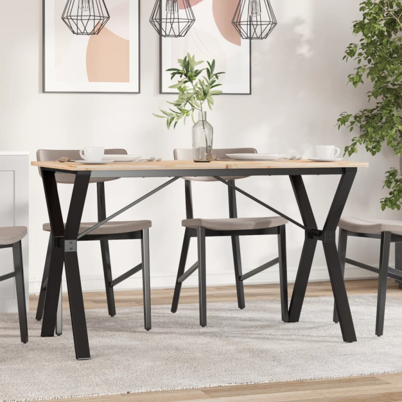 Picioare masă de sufragerie Y-Frame 120x60x73 cm Oţel, cu aspect industrial - WOODBB1886