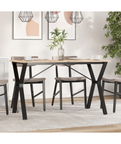 Picioare masă de sufragerie Y-Frame 120x60x73 cm Oţel, cu aspect industrial - WOODBB1886