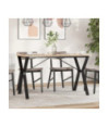 Picioare masă de sufragerie Y-Frame 120x60x73 cm Oţel, cu aspect industrial - WOODBB1886