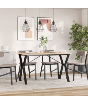 Picioare masă de sufragerie Y-Frame 120x60x73 cm Oţel, cu aspect industrial - WOODBB1886