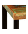 Masă bar cu aspect industrial, din lemn masiv reciclat, pătrată, 60 x 60 x 107 cm Masă bar cu aspect industrial, din lemn masiv reciclat, pătrată, 60 x 60 x 107 cm