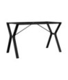 Picioare masă de sufragerie Y-Frame 120x60x73 cm Oţel, cu aspect industrial - WOODBB1886