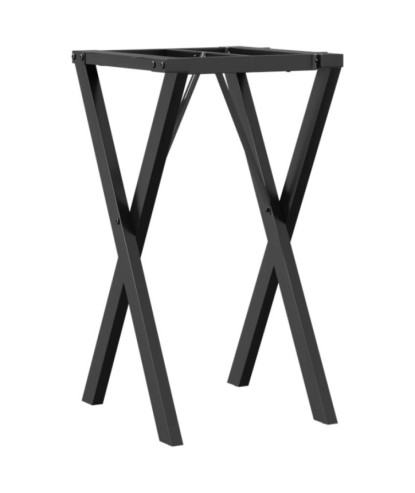 Picioare masă de sufragerie X-Frame 40x40x73 cm Oţel, cu aspect industrial - WOODBB1887