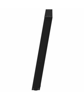 Picioare de masă în formă de U, 2 buc., negru, 80x(72-73) cm, oțel - WOODBB1889
