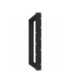 Picioare de masă în formă de U, 2 buc., negru, 80x(72-73) cm, oțel - WOODBB1889