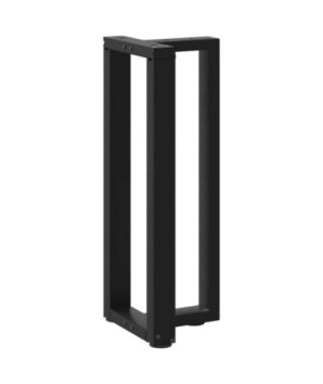 Picioare de masă consolă în formă de T, 2 buc., negru, 25x28x(72-73) cm, oțel - WOODBB1890