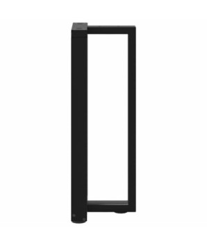 Picioare de masă consolă în formă de T, 2 buc., negru, 25x28x(72-73) cm, oțel - WOODBB1890