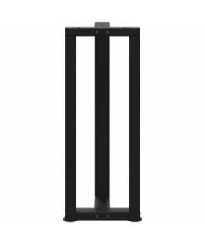 Picioare de masă consolă în formă de T, 2 buc., negru, 25x28x(72-73) cm, oțel - WOODBB1890