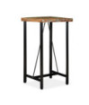 Masă bar cu aspect industrial, din lemn masiv reciclat, pătrată, 60 x 60 x 107 cm Masă bar cu aspect industrial, din lemn masiv reciclat, pătrată, 60 x 60 x 107 cm