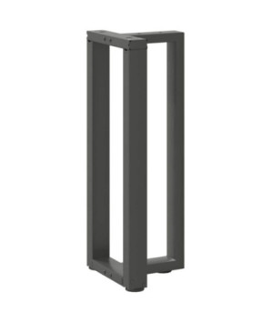 Picioare de masă consolă în formă de T, 2 buc., antracit, 25x28x(72-73) cm, oțel - WOODBB1891