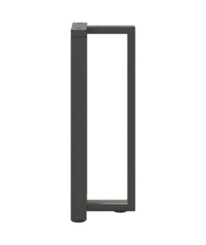 Picioare de masă consolă în formă de T, 2 buc., antracit, 25x28x(72-73) cm, oțel - WOODBB1891