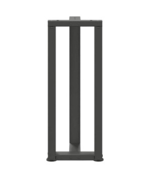 Picioare de masă consolă în formă de T, 2 buc., antracit, 25x28x(72-73) cm, oțel - WOODBB1891