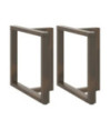 Picioare de masă în formă de T, 2 buc., negru, 80x35x(72-73) cm, oțel - WOODBB1892 Picioare de masă în formă de T, 2 buc., negru, 80x35x(72-73) cm, oțel - WOODBB1892