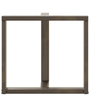 Picioare de masă în formă de T, 2 buc., negru, 80x35x(72-73) cm, oțel - WOODBB1892