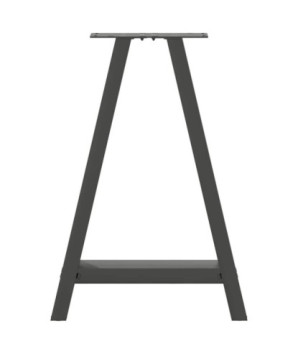 Picioare de masă în formă de A, 2 buc., antracit, 60x(72-73) cm, oțel - WOODBB1893