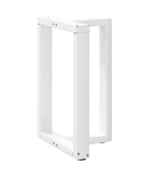Picioare de masă în formă de T, 2 buc., alb, 50x35x(72-73) cm, oțel - WOODBB1894