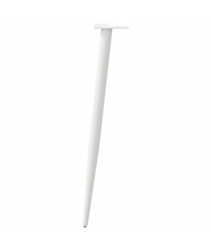 Picioare de masă consolă formă conică, 4 buc., alb, 72-73 cm, oțel - WOODBB1896