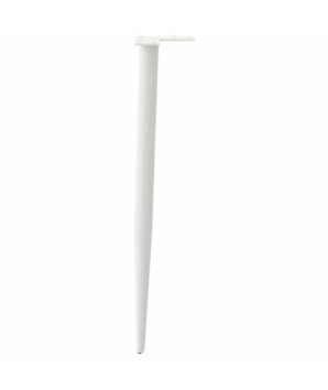 Picioare de masă consolă formă conică, 4 buc., alb, 72-73 cm, oțel - WOODBB1896