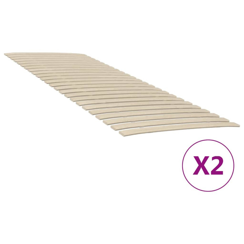 Somieră de pat cu 48 de șipci, 2 buc., 80x200 cm - WOODBB1916 Somieră de pat cu 48 de șipci, 2 buc., 80x200 cm - WOODBB1916