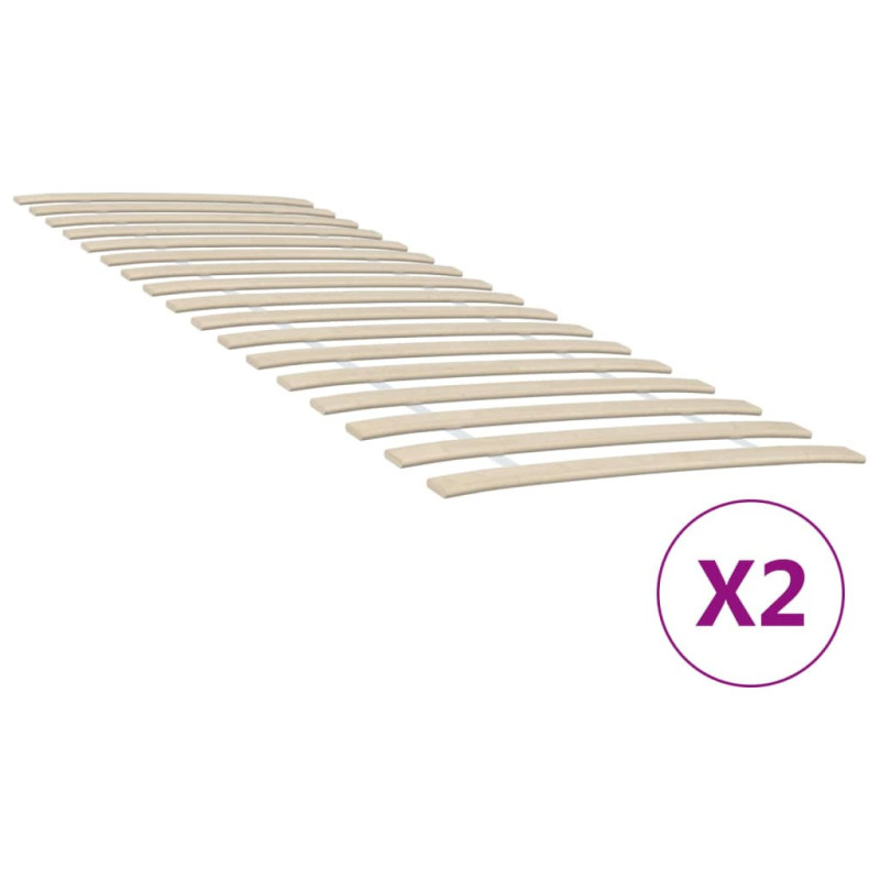 Somieră de pat cu 34 de șipci, 2 buc., 70x200 cm - WOODBB1924 Somieră de pat cu 34 de șipci, 2 buc., 70x200 cm - WOODBB1924