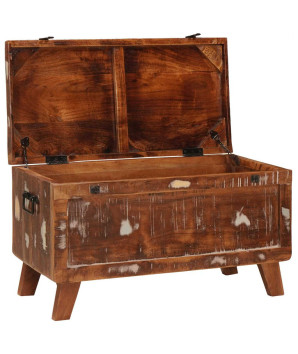 Cutie de depozitare 70 x 35 x 40 cm Lemn masiv reciclat, cu aspect rustic - WOODBB1796