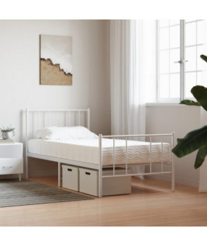 Saltea din spumă, alb, 90x200 cm, duritate H2 H3 - WOODBB1946