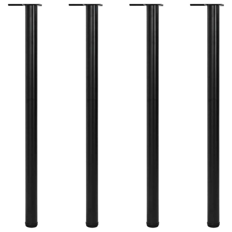 Picioare de masă reglabile pe înălțime, 4 buc, 1100 mm, negru - WOODBB1951