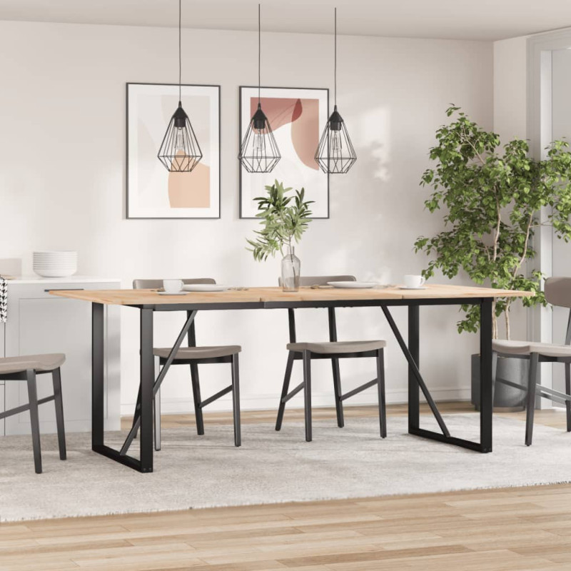 Picioare masă de sufragerie O-Frame 160x80x73 cm Oţel, cu aspect industrial - WOODBB1954