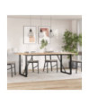 Picioare masă de sufragerie O-Frame 160x80x73 cm Oţel, cu aspect industrial - WOODBB1954