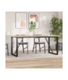 Picioare masă de sufragerie O-Frame 160x80x73 cm Oţel, cu aspect industrial - WOODBB1954