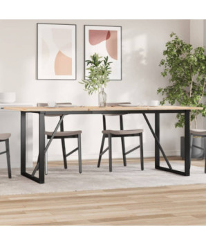 Picioare masă de sufragerie O-Frame 160x80x73 cm Oţel, cu aspect industrial - WOODBB1954