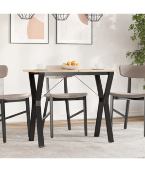 Picioare masă de sufragerie Y-Frame 80x40x73 cm Oţel, cu aspect industrial - WOODBB1956