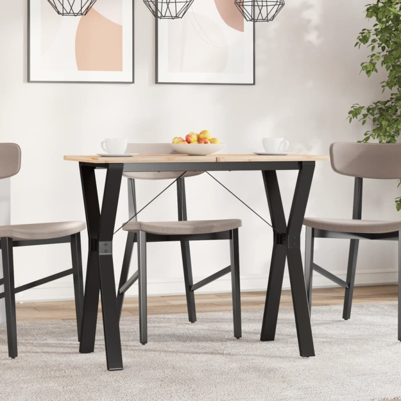 Picioare masă de sufragerie Y-Frame 80x40x73 cm Oţel, cu aspect industrial - WOODBB1956